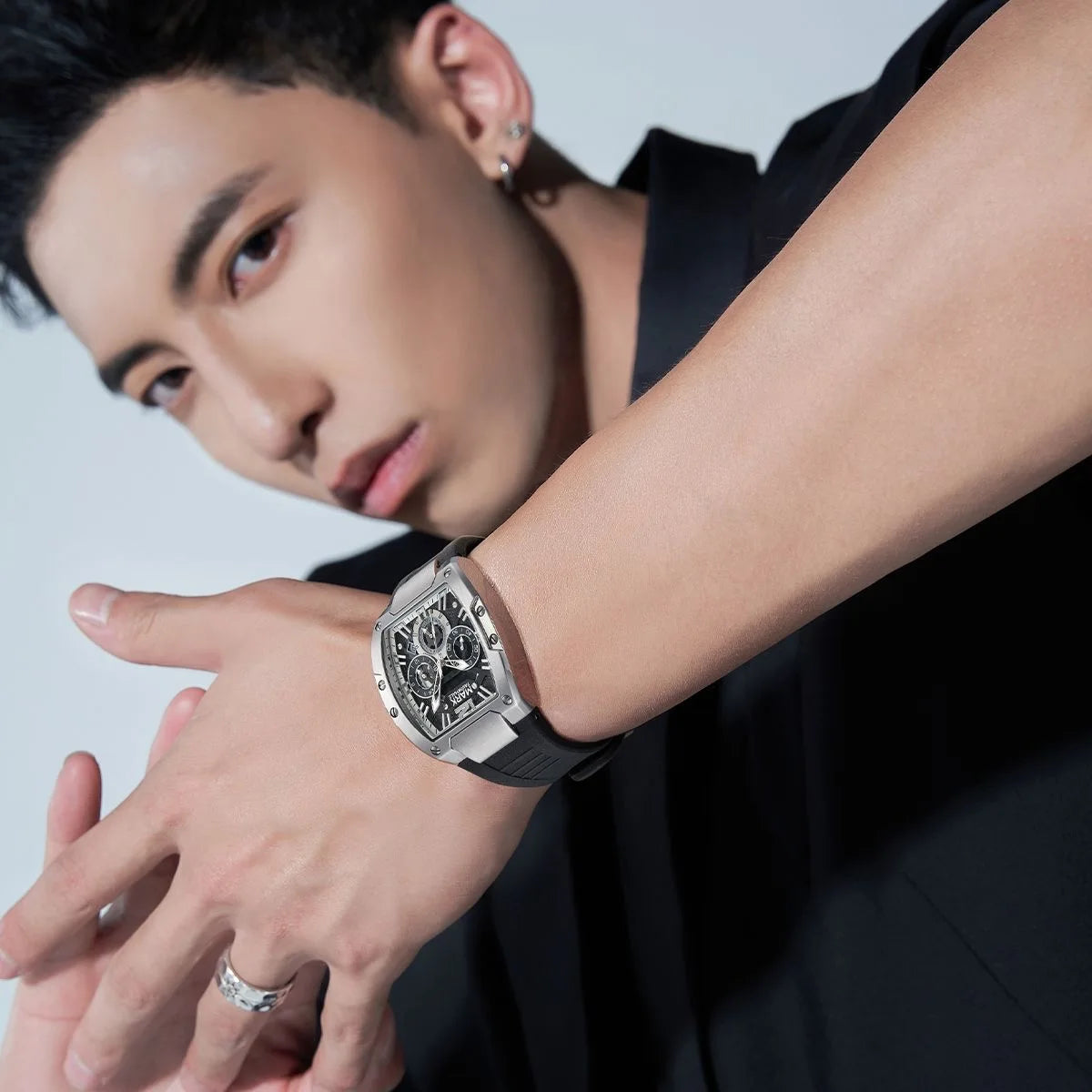 2024 Sports Man's Watches Brand Mark Fairwhale Luxury Automatic Date Clocks Fashion Multifunctional Quartz Wristwatch Boy Reloj