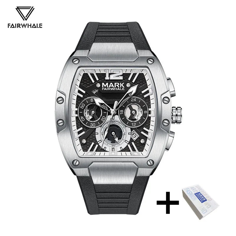 2024 Sports Man's Watches Brand Mark Fairwhale Luxury Automatic Date Clocks Fashion Multifunctional Quartz Wristwatch Boy Reloj