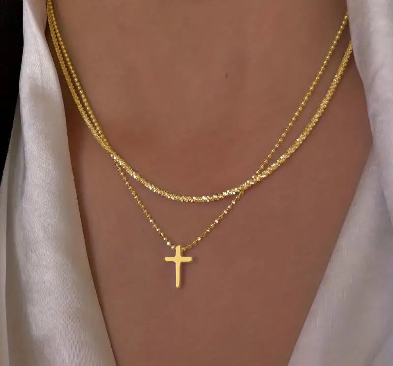 Colar prateado brilhante para mulheres, acessórios de joias para festa de casamento.