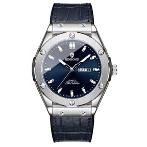 Man New Casual Business Leather Clock Men Luxury Watch Automatic Watches Mens Top Fashion Quartz Wristwatches Relojes De Hombre