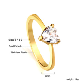 Anel de noivado e casamento elegante com strass