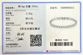 Pulseira de prata esrelinha