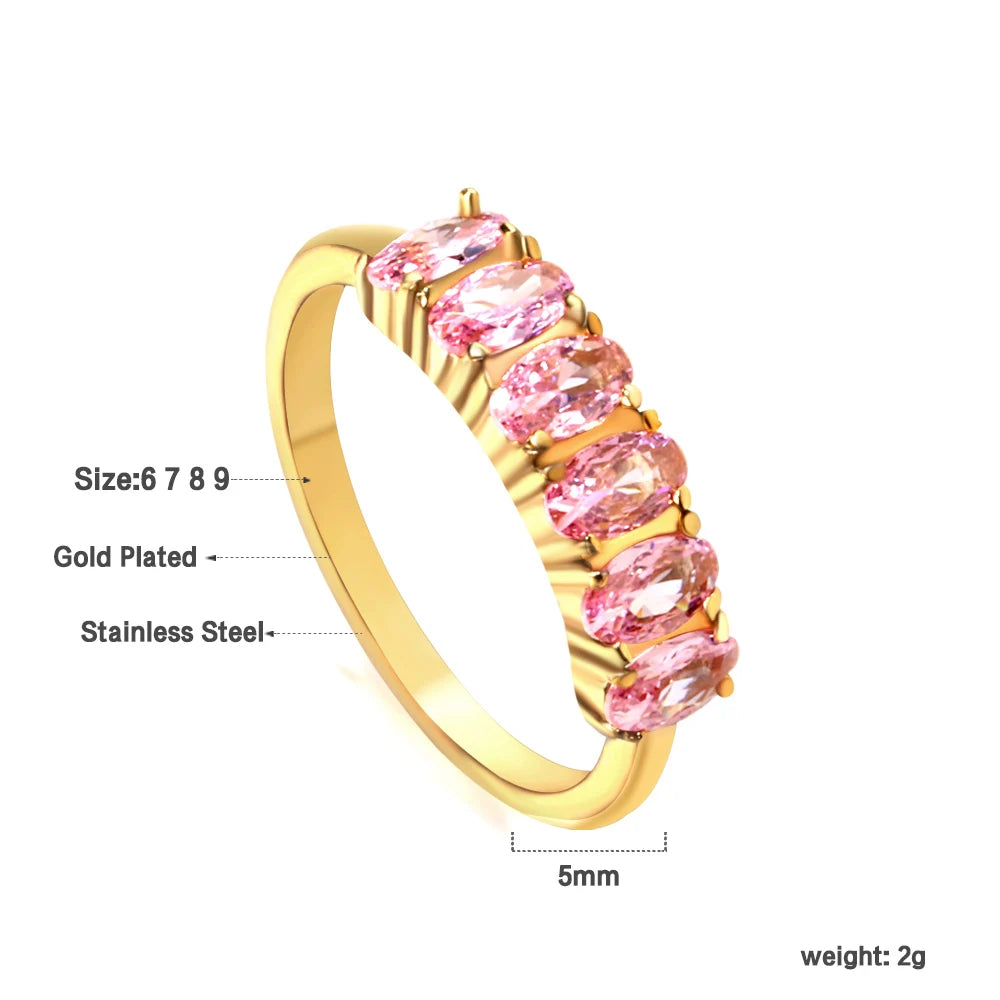 Anel de noivado e casamento elegante com strass